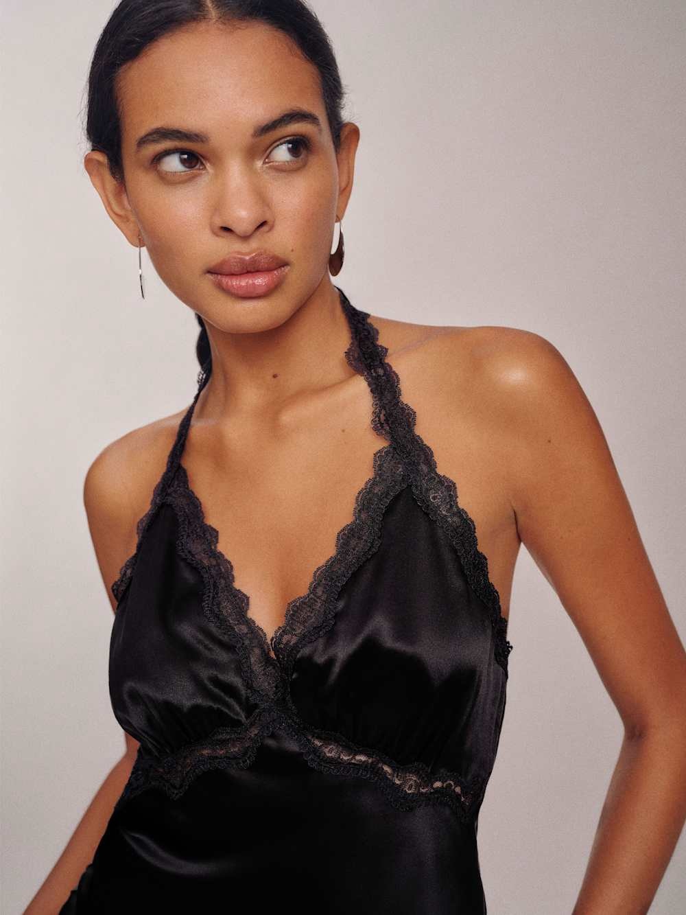 Reformation Nora Silk Dress In Black, brand new without tags, never worn. - Picture 2 of 4